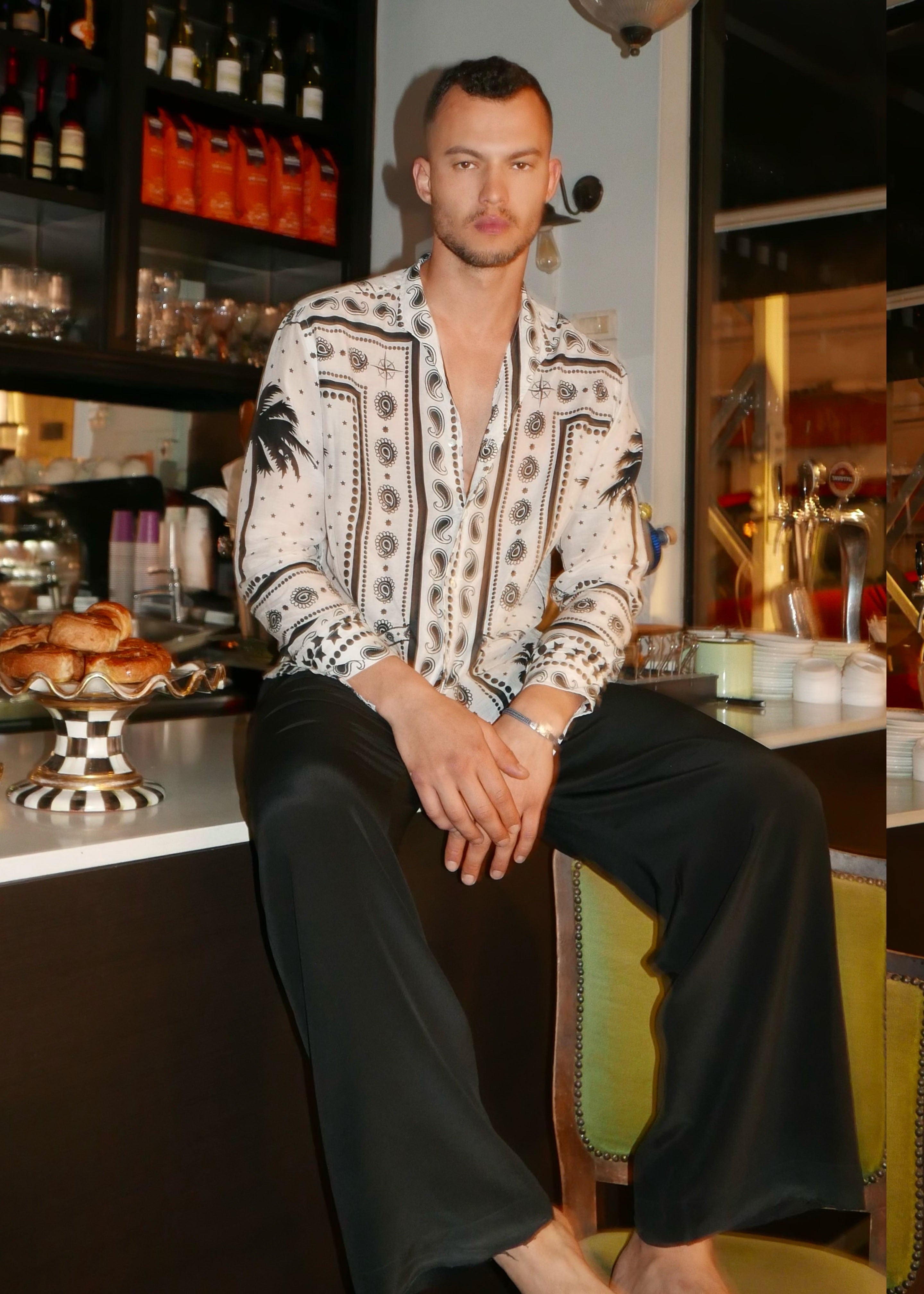 St Jean Shirt - Palms in the Light