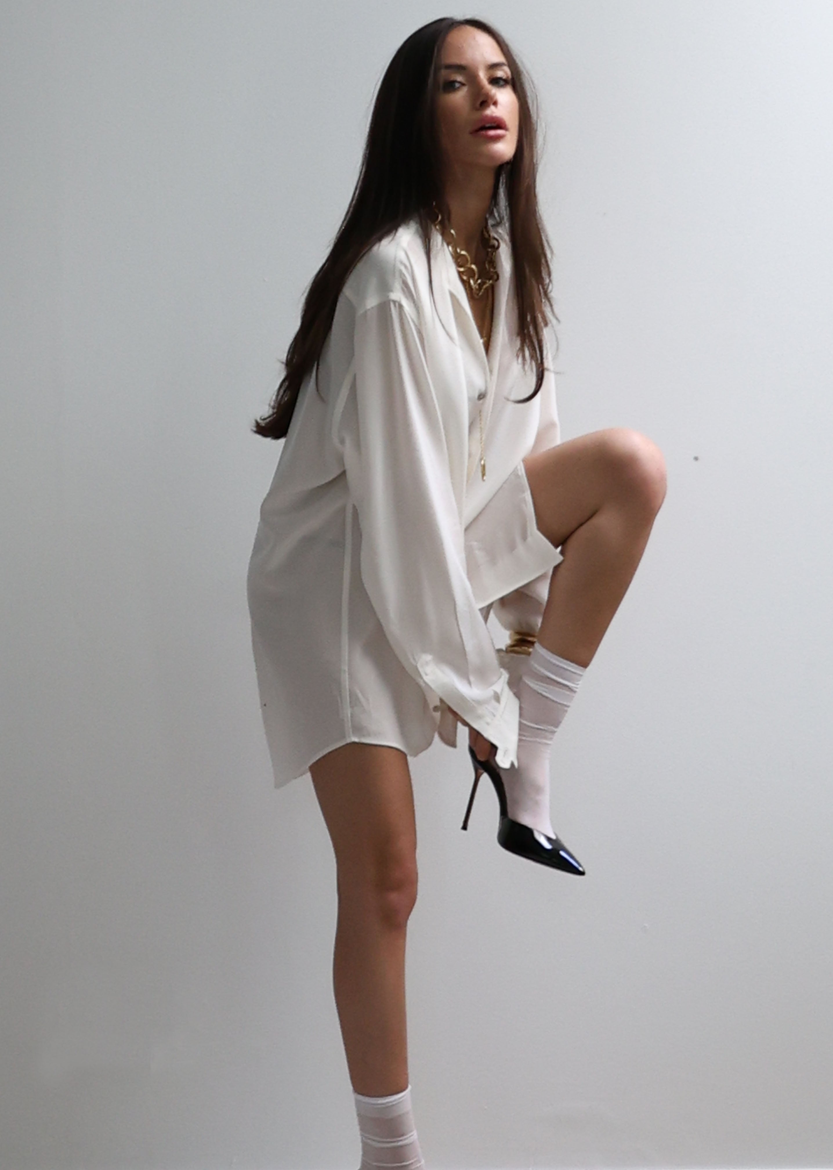 St Jean Shirt – White CDC Silk