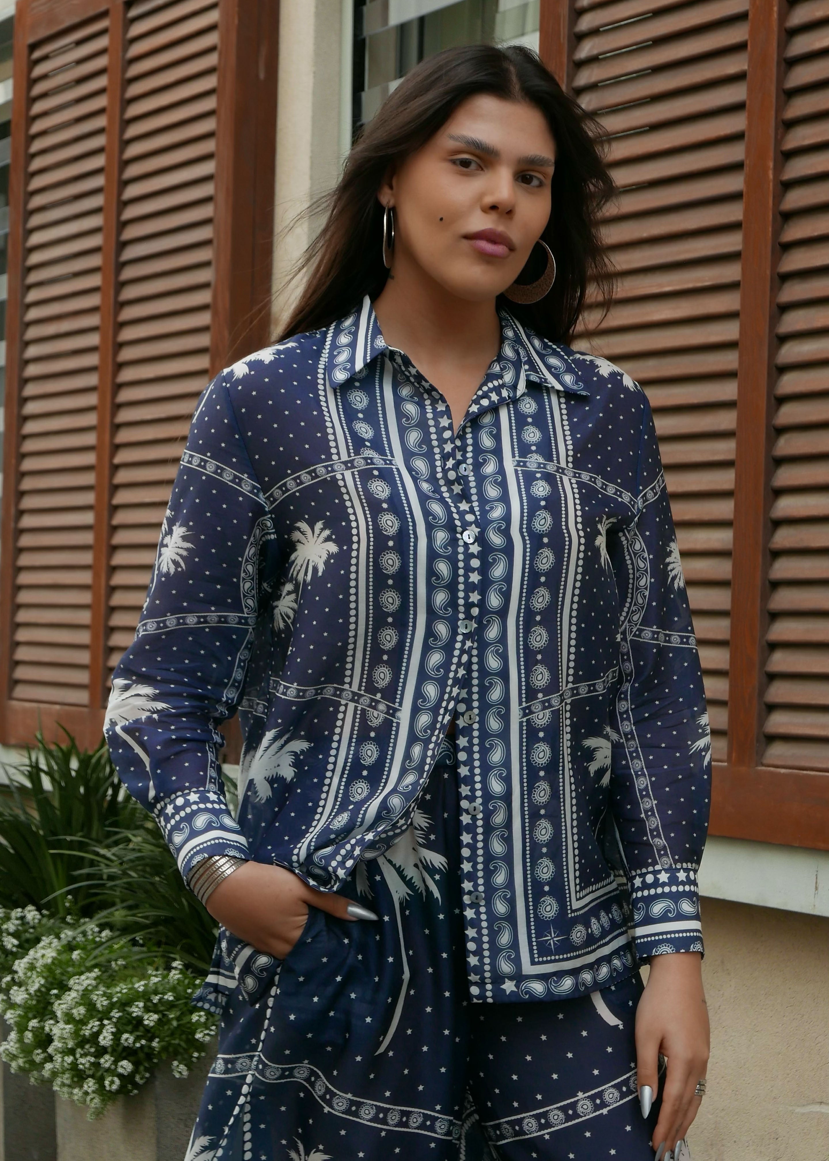 Cynthia Shirt - Paradise Blues