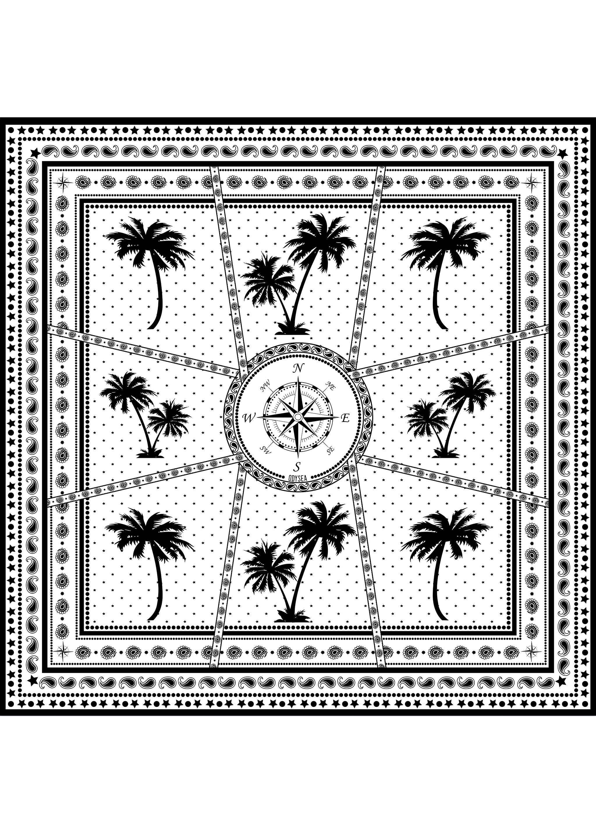Elle Scarf  - Palms in the Light