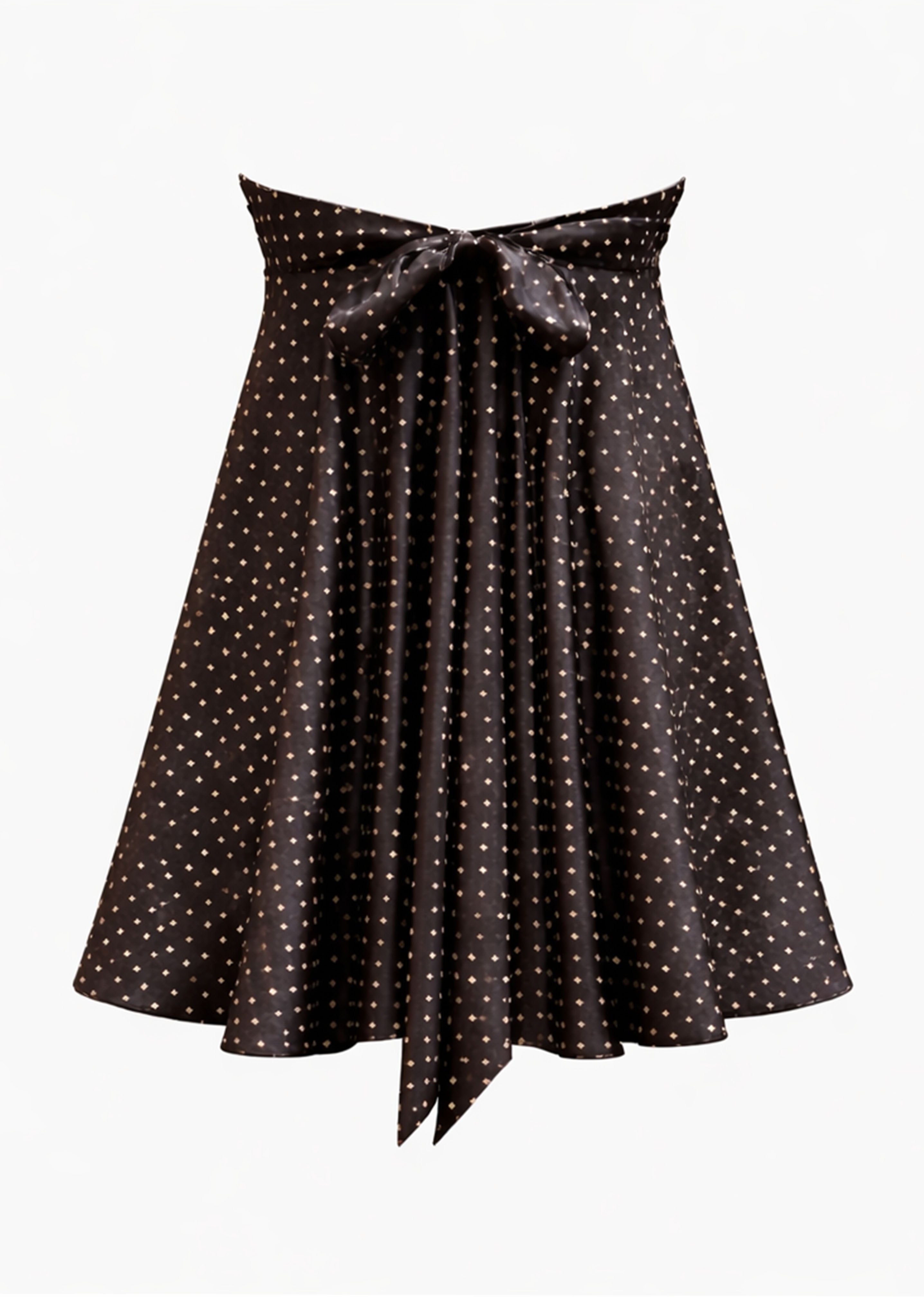 Aude Mini Dress – Black Polka Dot