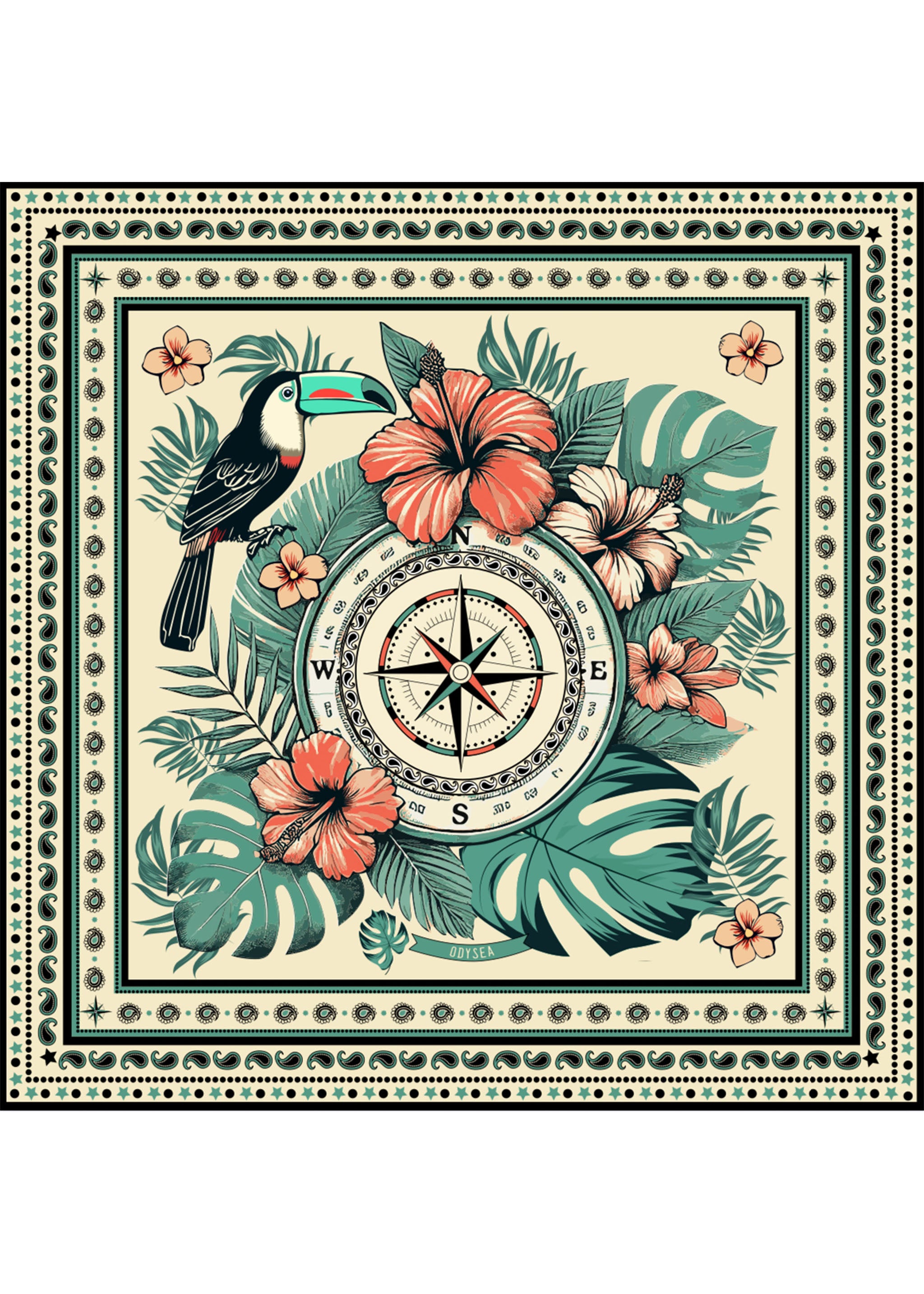 Elle Scarf - Tropical Bandana