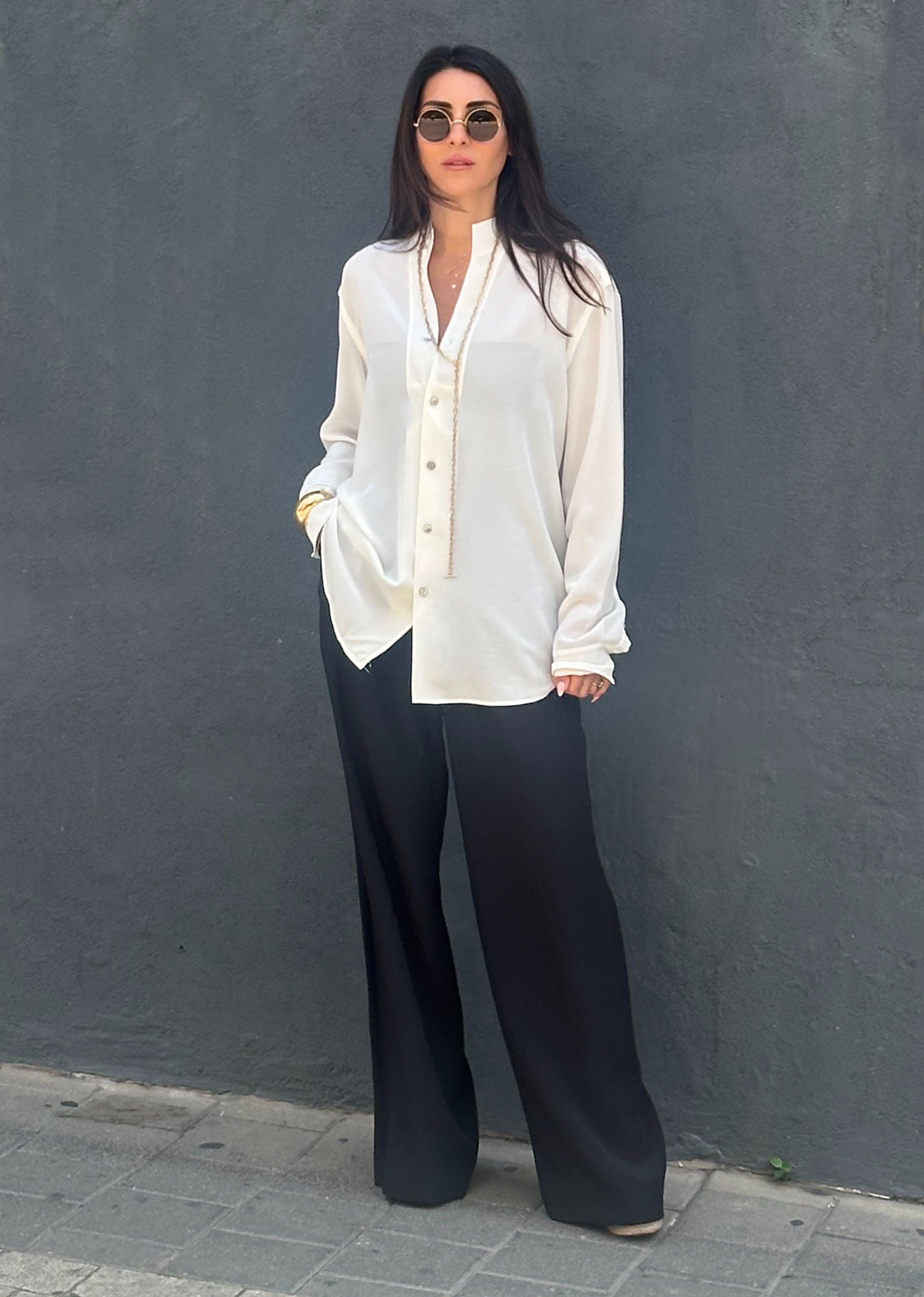 St Jean Shirt – White CDC Silk